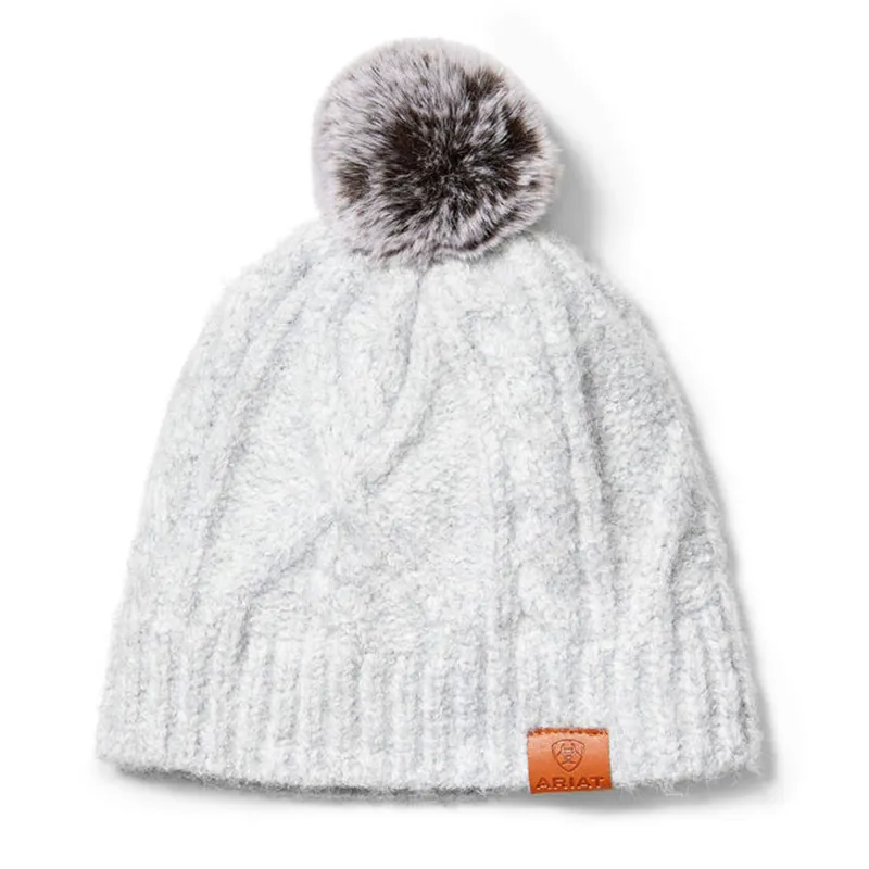 Ariat Women's Entwine Beanie - Sleet Heather